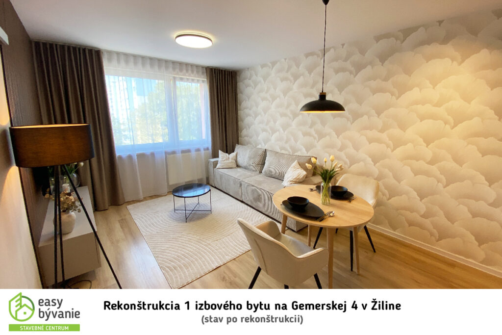 Kompletná rekonštrukcia bytu, Gemerská 4 v Žiline